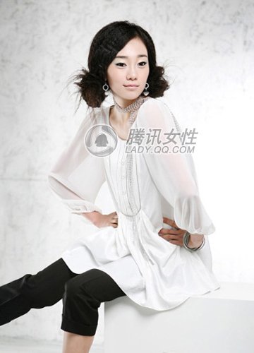 夏日长发girl清爽绝美束发