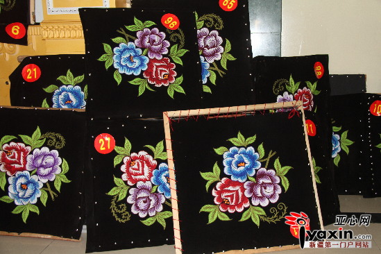 刺绣作品。