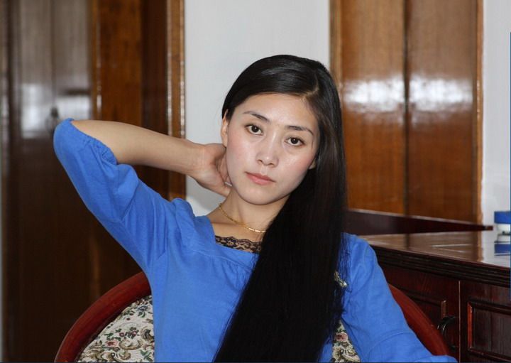 藏族长发姑娘美朗多吉-3