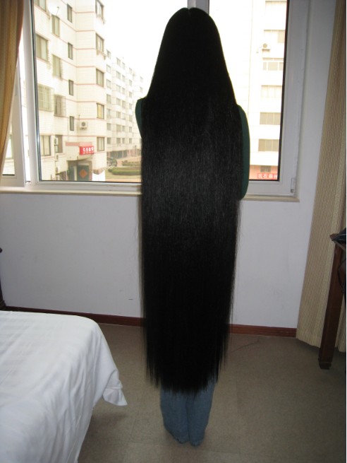 藏族长发姑娘美朗多吉1